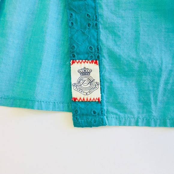 Tommy Hilfiger Womens Shirt Blue Floral Trim - Picture 6 of 8